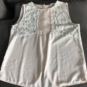 Beige Sleeveless Top